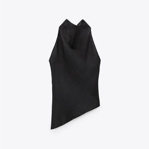 ZARA Linen Halter Top
